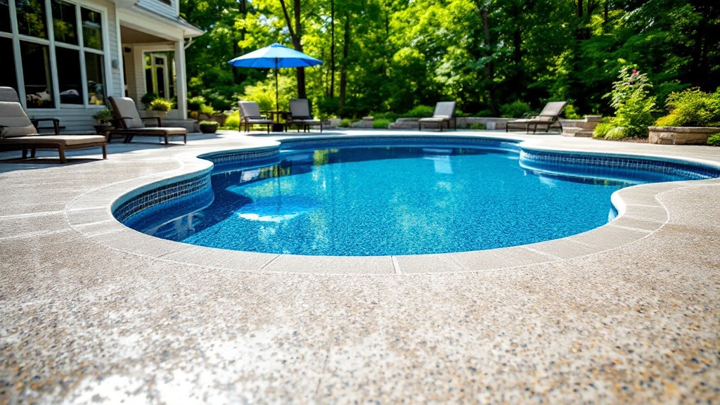 Pool deck coating in coastal climate